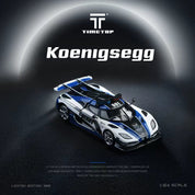 TimeTop 1:64 Koenigsegg One-1 police car simulation alloy car model