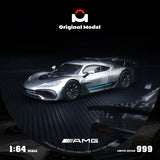 Original model: 1/64 AMG One-Starlight Silver Alloy Car Model