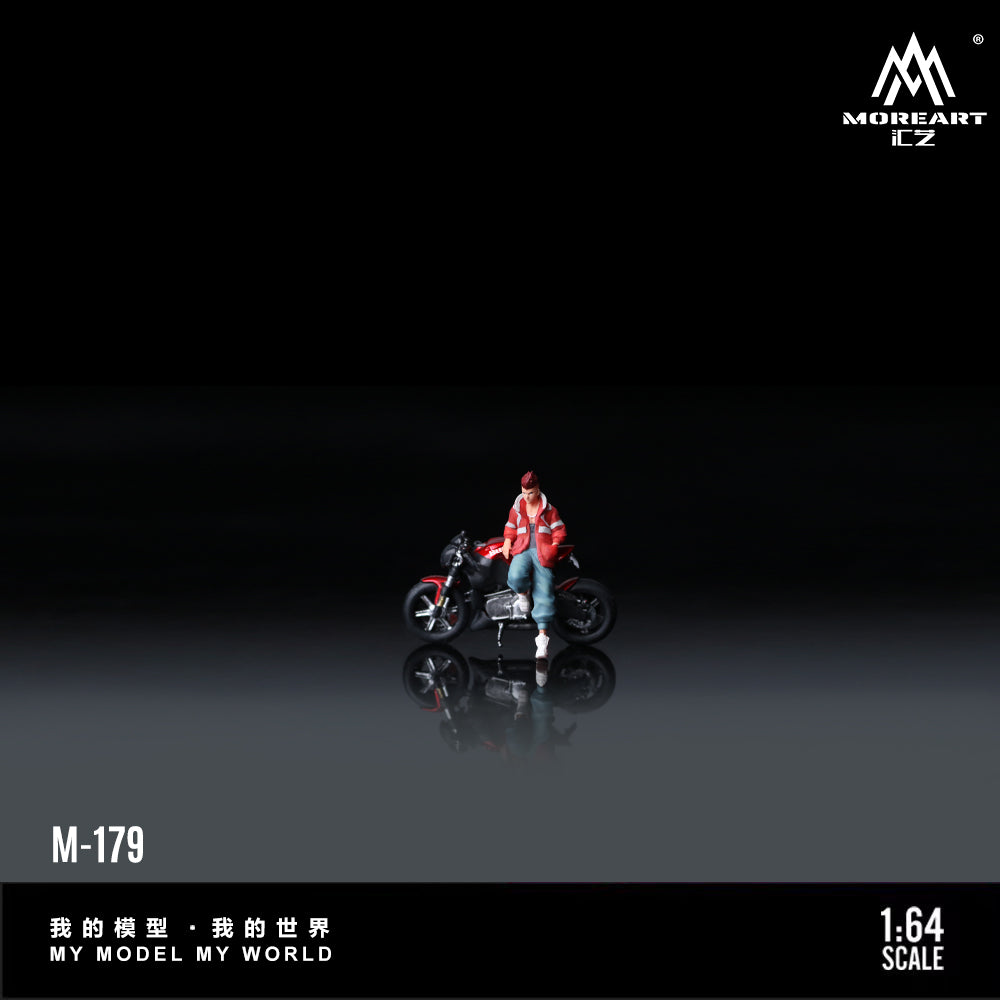 MoreArt 1:64 BUELL XB12S Red Motorcycle Figure, Resin Model
