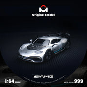 Original model: 1/64 AMG One-Starlight Silver Alloy Car Model