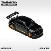 TimeMicro × PSC DESIGN 1:64 Beetle RS, Black Gold Metallic, Authentic