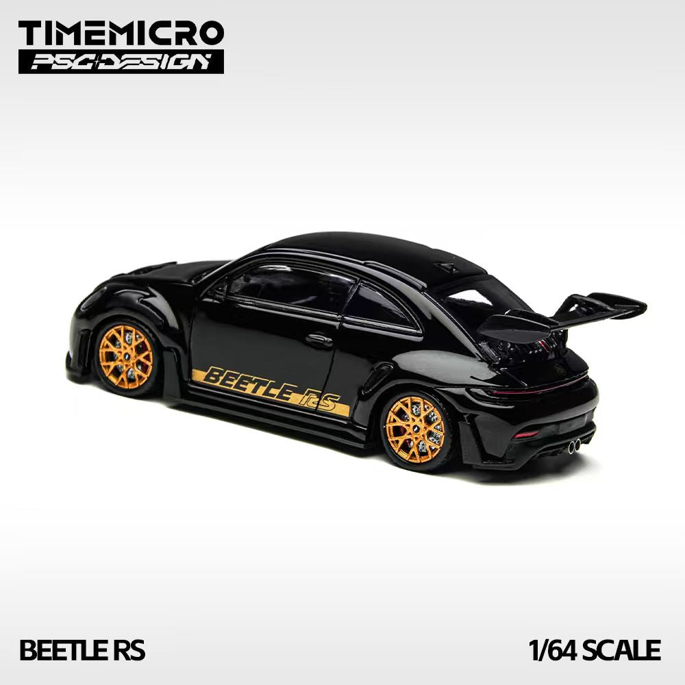TimeMicro × PSC DESIGN 1:64 Beetle RS, Black Gold Metallic, Authentic