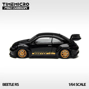 TimeMicro × PSC DESIGN 1:64 Beetle RS, Black Gold Metallic, Authentic