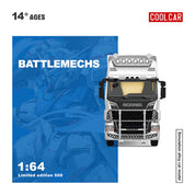 CC 1:64 Scania Container Truck RX-78 Mech Coating Simulation Alloy Car Model