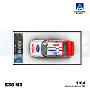 AM Aurora 1:64 BMW E30 Lafimon &amp; McLaren 720S Shark Painted small scale alloy car model