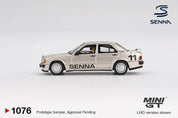MINIGT 1/64 梅赛德斯-奔驰 190 E 2.3-16 #11 埃尔顿·塞纳 1984 纽博格林冠军赛 带人偶