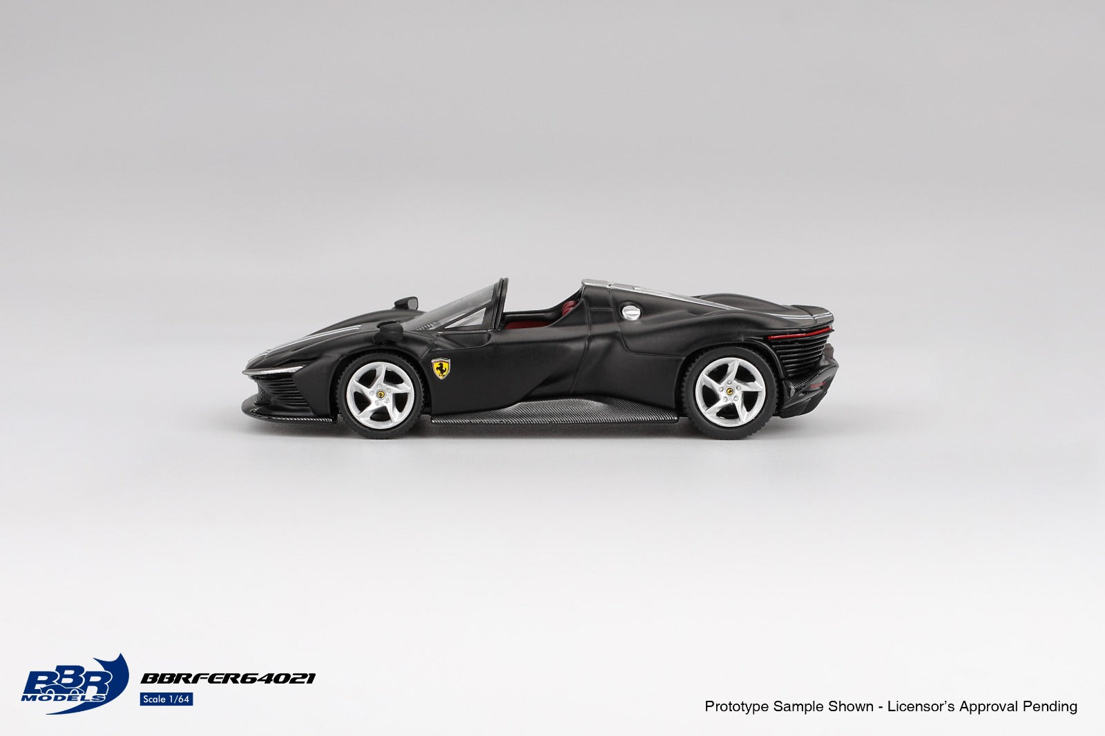 BBR 1/64 法拉利 Daytona SP3 哑光黑
