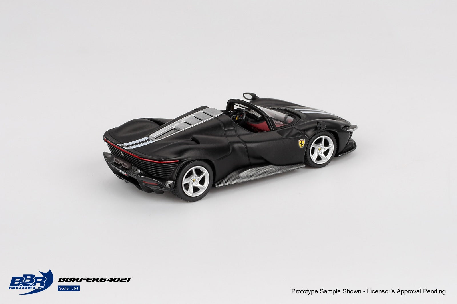 BBR 1/64 法拉利 Daytona SP3 哑光黑