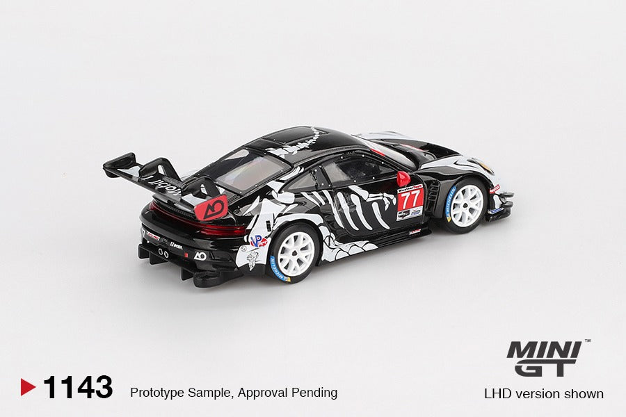 MINIGT 1/64 - Porsche 911 GT3 R #77 AO Racing 2025 IMSA  Petit Le Mans BL