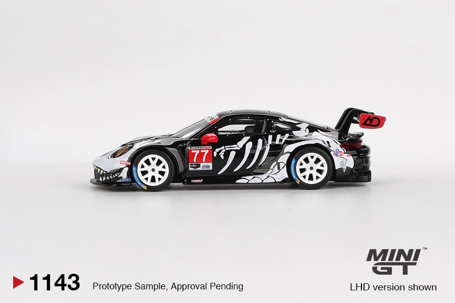 MINIGT 1/64 - Porsche 911 GT3 R #77 AO Racing 2025 IMSA  Petit Le Mans BL