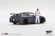 MINIGT 1/64 Nissan GT-R Nismo 2024 Tsukuba Production Car LapRecord W/ Matsuda Figure Tsugio Matsuda Collection