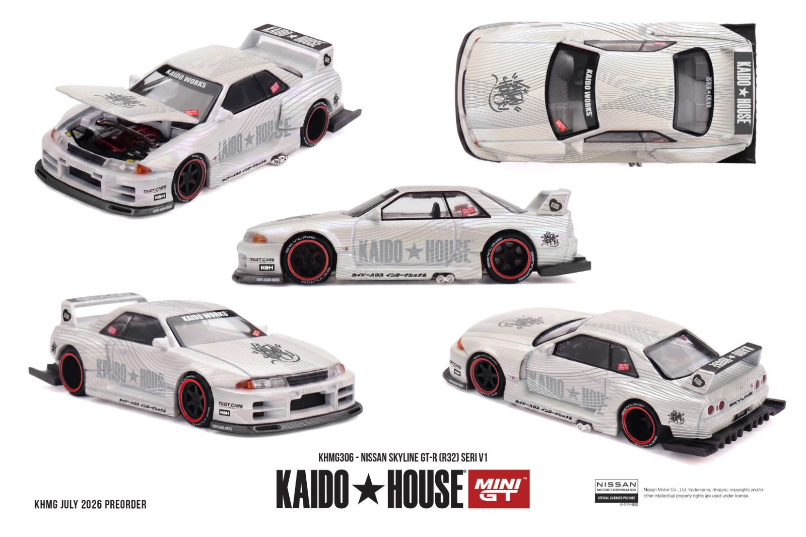 KAIDO HOUSE X MINI GT 1/64 Nissan Skyline GT-R (R32) SERI V1