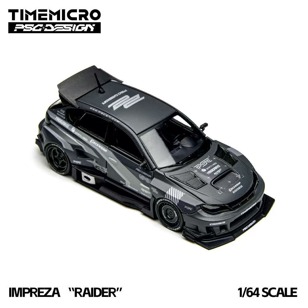 TimeMicro × PSC DESIGN 1:64 Impreza “突袭者” 灰色拉花涂装复刻版