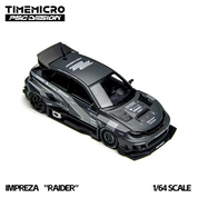 TimeMicro × PSC DESIGN 1:64 Impreza "Raider“ of the gray stripe painted replica