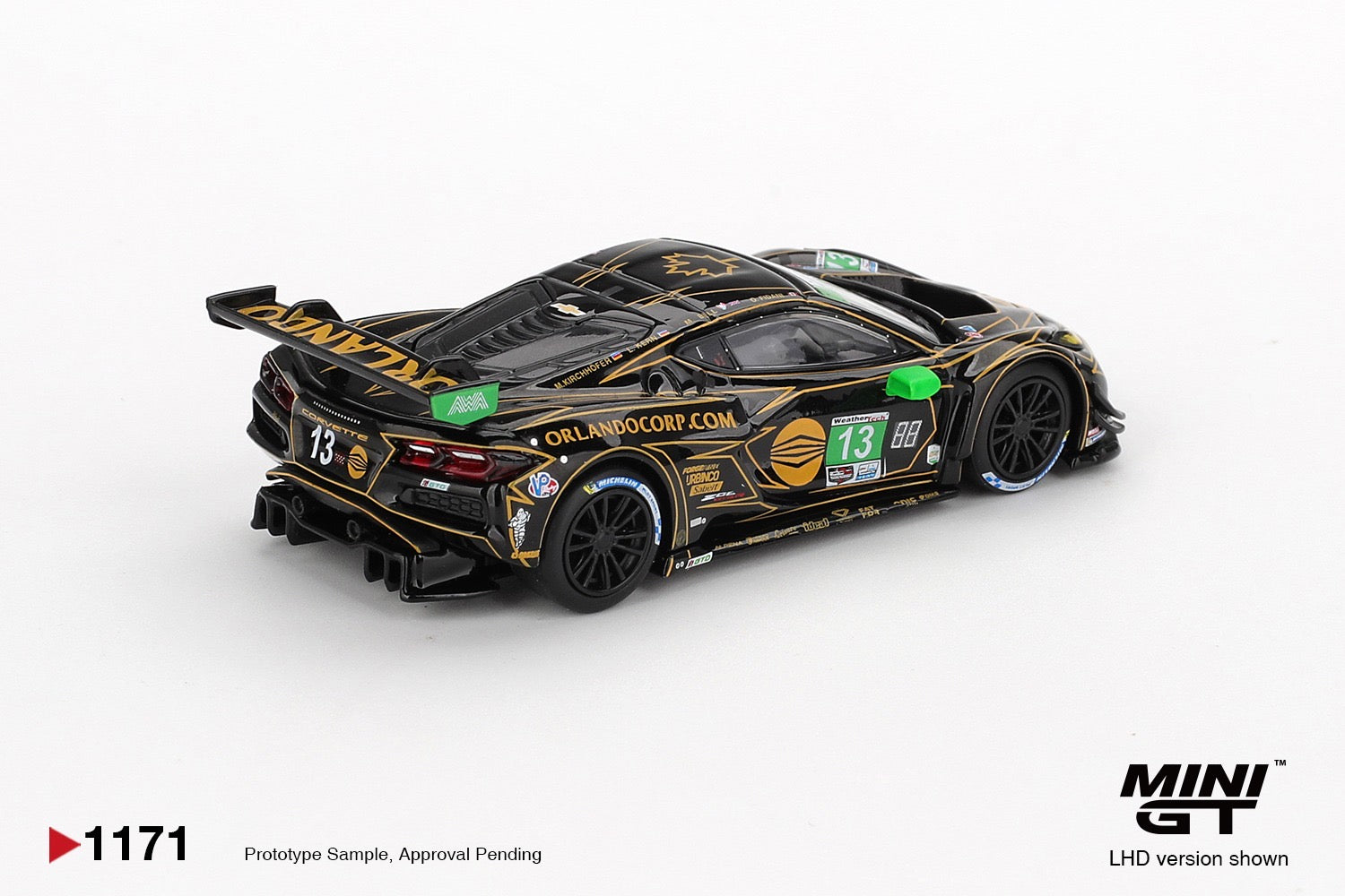 MINIGT - 1/64 Chevrolet Corvette Z06 GT3.R #13 AWA 2025 IMSA Daytona 24 Hrs