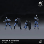 MOREART 1:64 ARMED POLICE DOLL C SET RESIN MODEL (Copy)