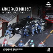 MOREART 1:64 ARMED POLICE DOLL C SET RESIN MODEL (Copy)