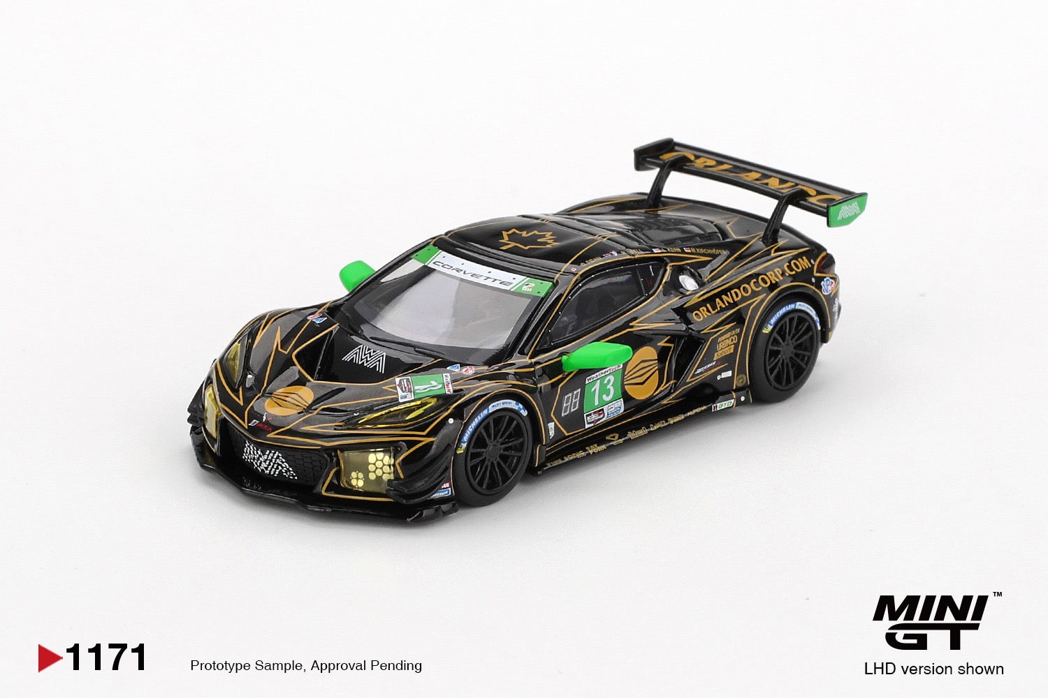 MINIGT - 1/64 Chevrolet Corvette Z06 GT3.R #13 AWA 2025 IMSA Daytona 24 Hrs