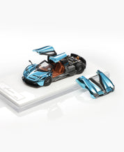 HKM Premium 1:64 Alloy Model ! Huayra Coupe 2014 Chrome Blue