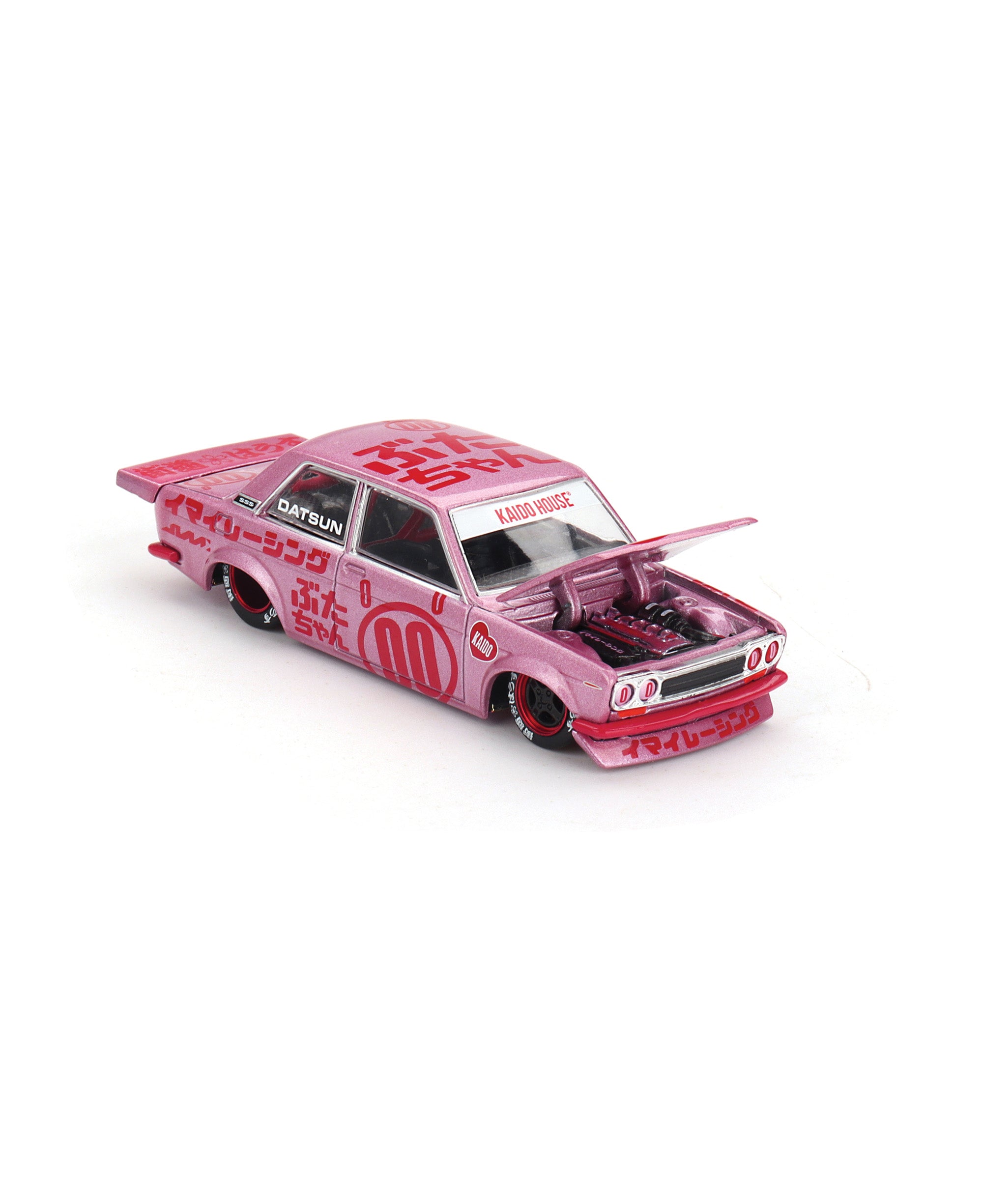 KAIDO HOUSE X MINI GT 1:64 达特桑 510 PRO STREET BUTA V1 – 粉色 KHMG161