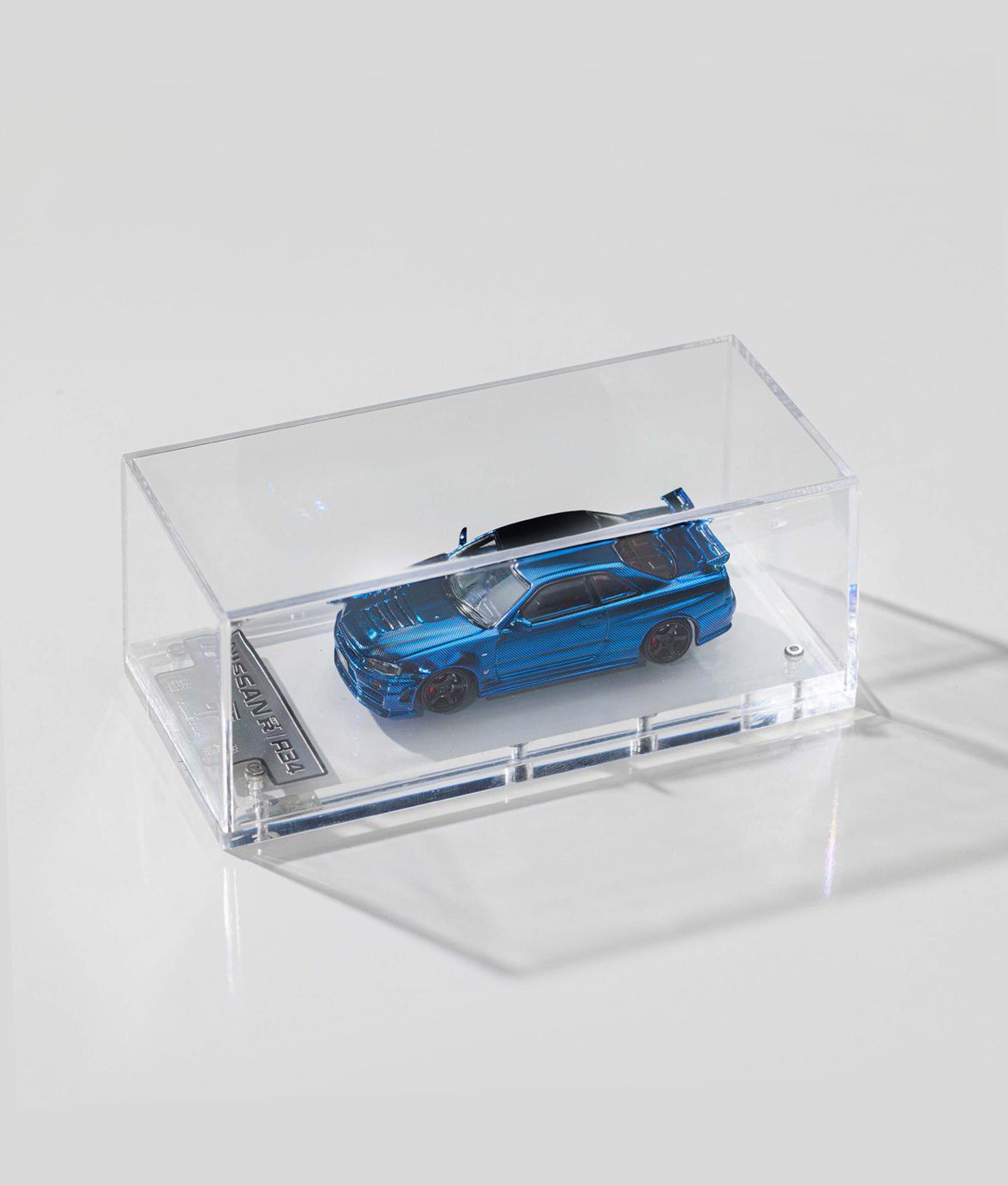 时速 Top 1/64 日产 GTR34 电镀蓝碳