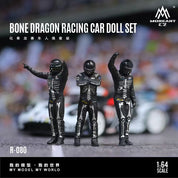 MOREART 1/64 BONE DRAGON RACING CAR DOLL SET