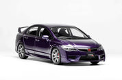 1/18 HONDA CIVIC TYPE R (FD2) 2007 LATE VERSION PREMIUM DEEP VIOLET PEARL – MOTORHELIX - PRE ORDER