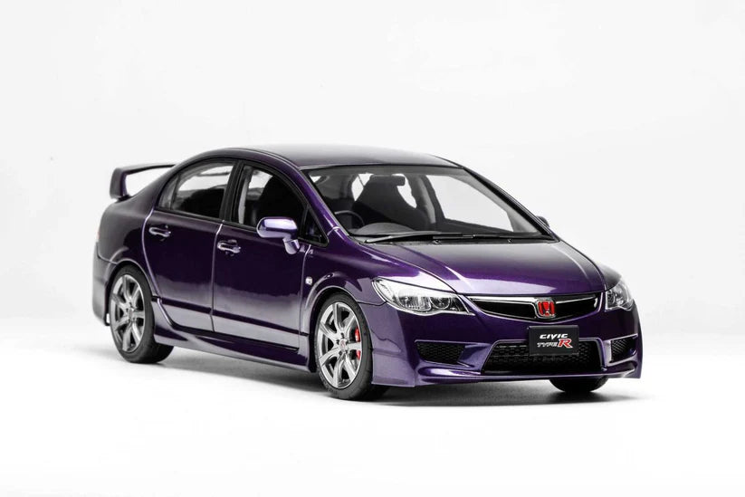 1/18 HONDA CIVIC TYPE R (FD2) 2007 LATE VERSION PREMIUM DEEP VIOLET PEARL – MOTORHELIX - PRE ORDER