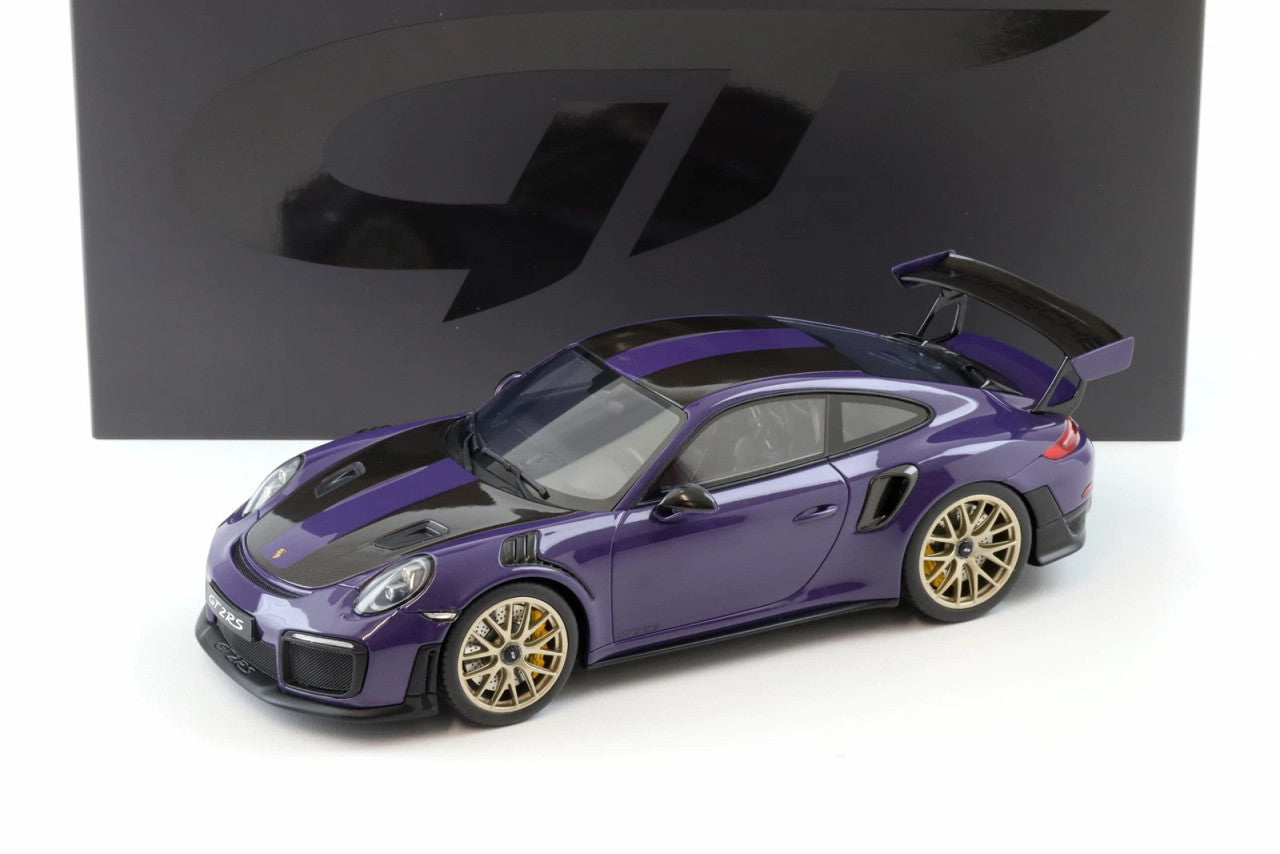 1/18 GT Spirit 2021 保时捷 911 (991.2) GT2 RS (紫外线紫) 车模