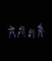 MOREART 1:64 ARMED POLICE DOLL C SET RESIN MODEL (Copy)