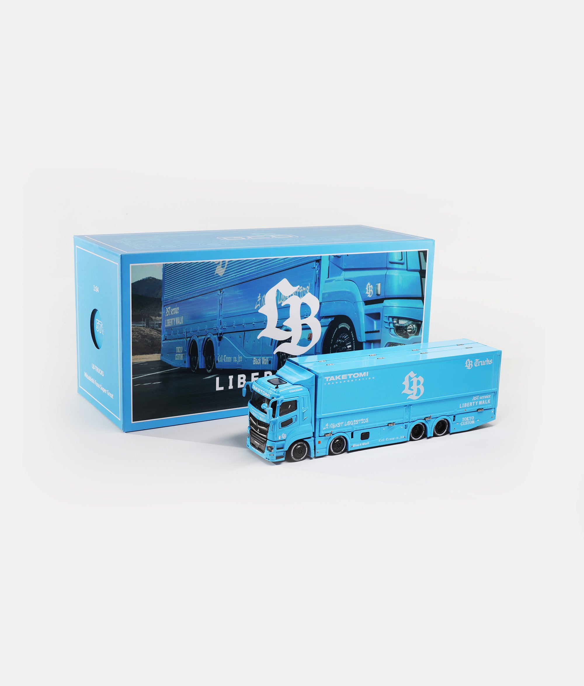 GCD 1:64 LB-TRUCKS 三菱扶桑 Super Great BBblue